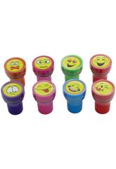 Pack mit 8 Emoji-Stempeln Party Toys