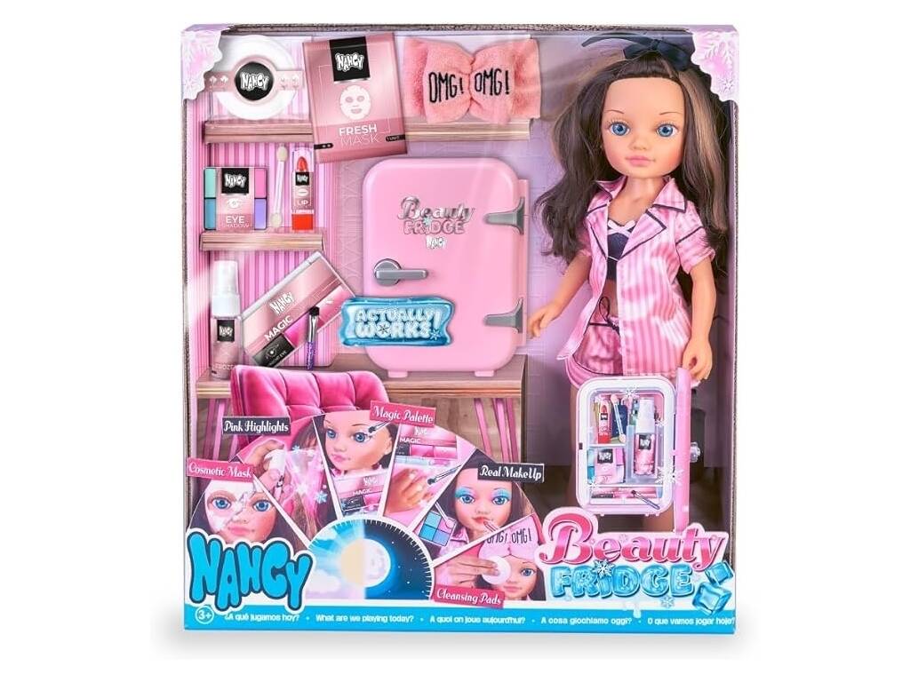 Nancy Beauty Fridge Muñeca con Accesorios de Belleza