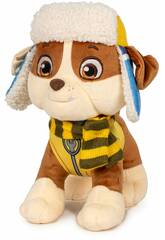 imagen Peluche Paw Patrol Rubble de Invierno 20 cm Famosa 760023917