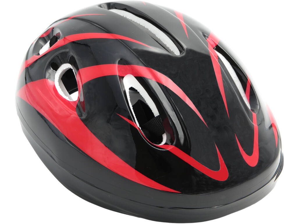 Capacete Desportivo Multidesporto X-Treme Preto e Vermelho para Crianças Tamanho M