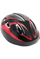 Multisport-Helm X-Treme Schwarz und Rot für Kinder Größe M