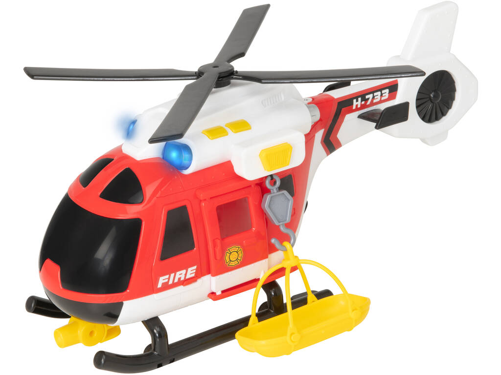 Teamsterz Helicóptero de Rescate de Bomberos con Luz y Sonidos HTI 1416845