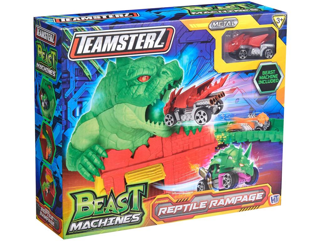 Teamsterz Beast Machines Reptile Rampage com Veículo HTI 1417557