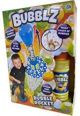 Bubblz Cohete con Lanzador Bubble Rocket y Botella de 236 ml HTI 1374799
