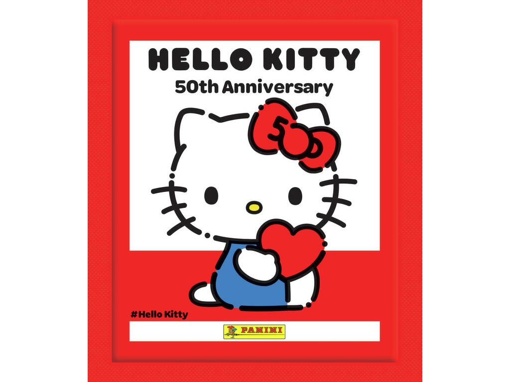 Hello Kitty 50th anniversario busta con 5 adesivi