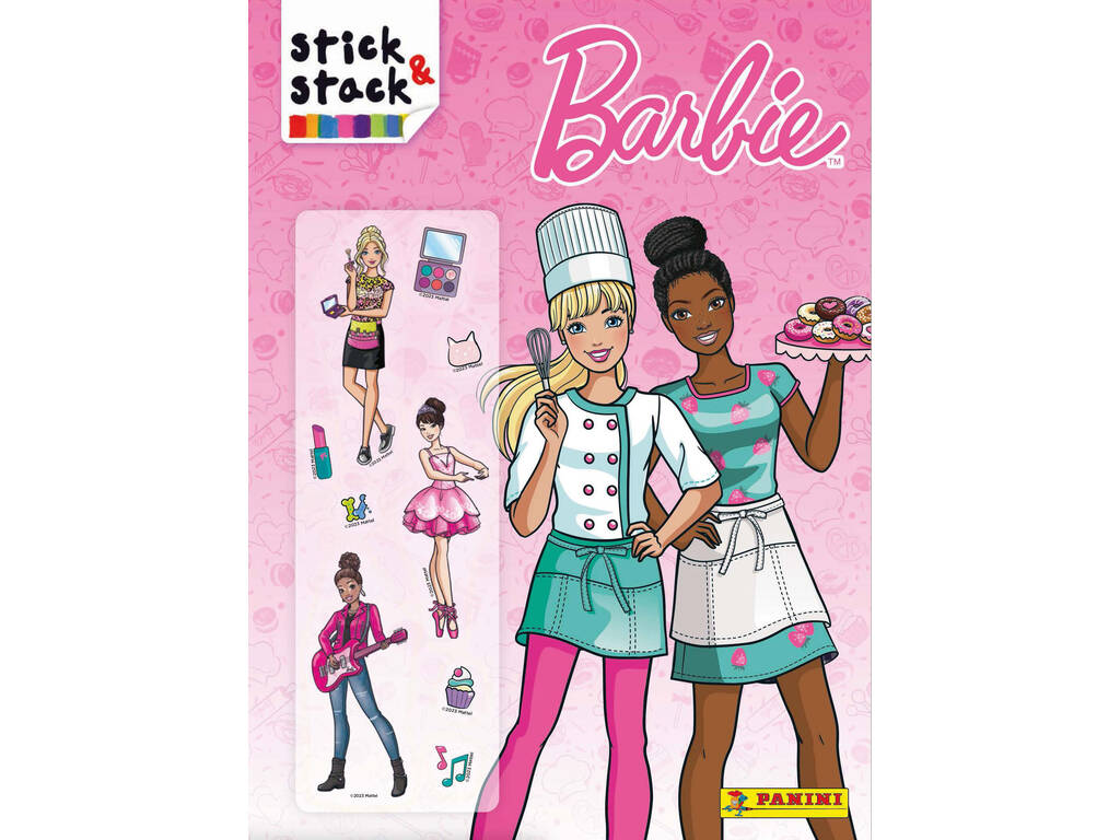 Livre d'autocollants Stick & Stack Barbie Panini