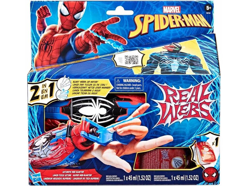 Marvel Spiderman Lanzador Arácnido Supremo 2 en 1 Hasbro F8734