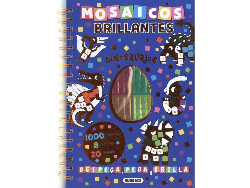 Créer et colorier des dinosaures avec le livre Bright Mosaics