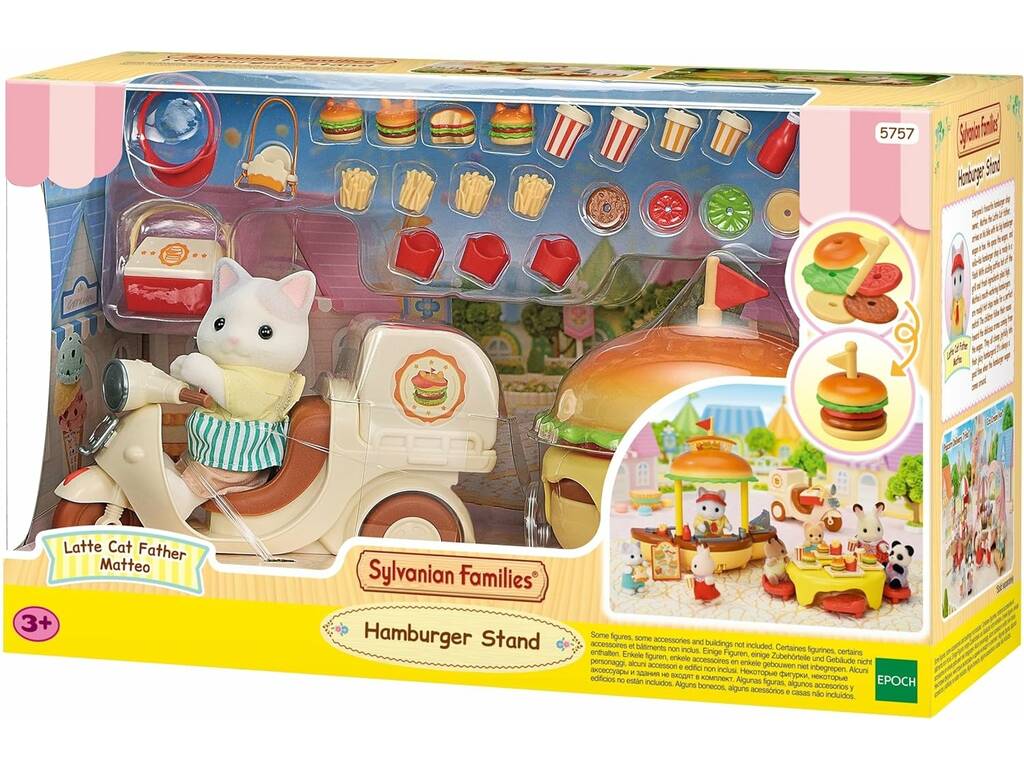 Sylvanian Families Puesto De Hamburguesas de Epoch para imaginar 5757