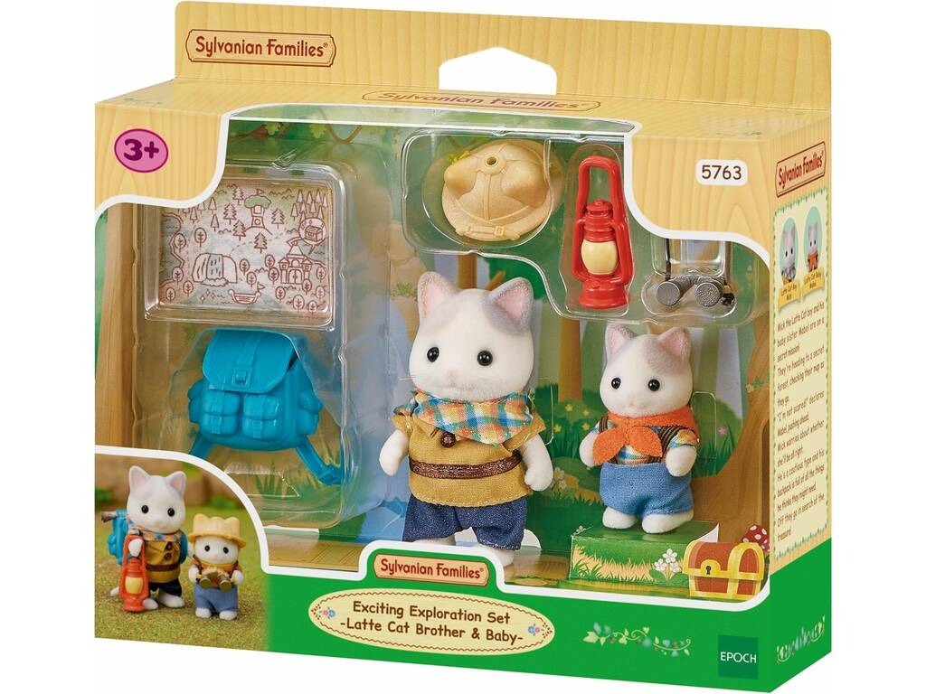 Sylvanian Families Set Exploradores Irmãos Gato Latte de Epoch para imaginar 5763