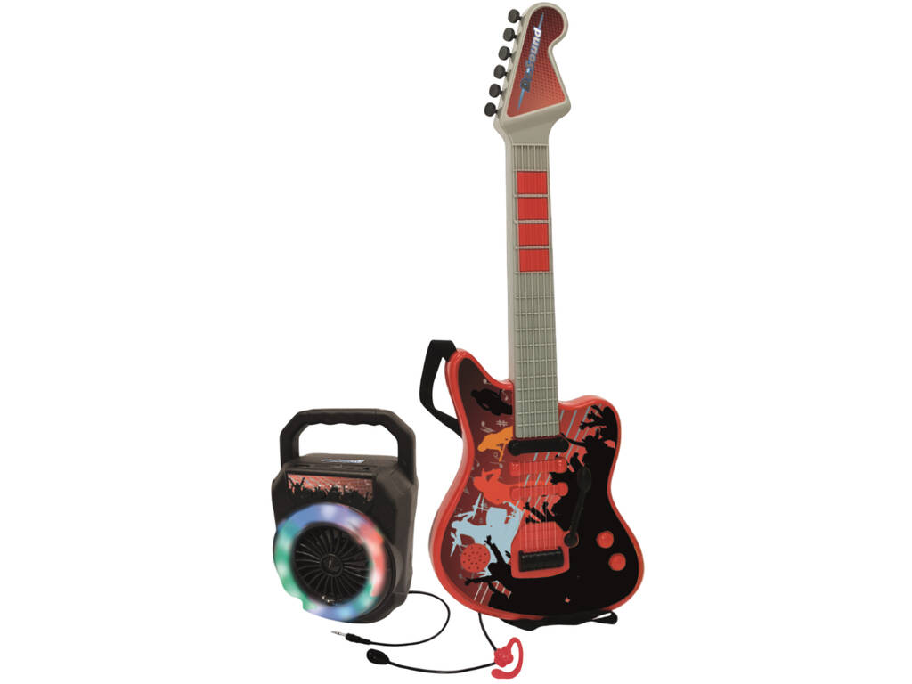 Guitarra Electrónica Dr. Sound Rock con Amplificador y Micrófono Reig