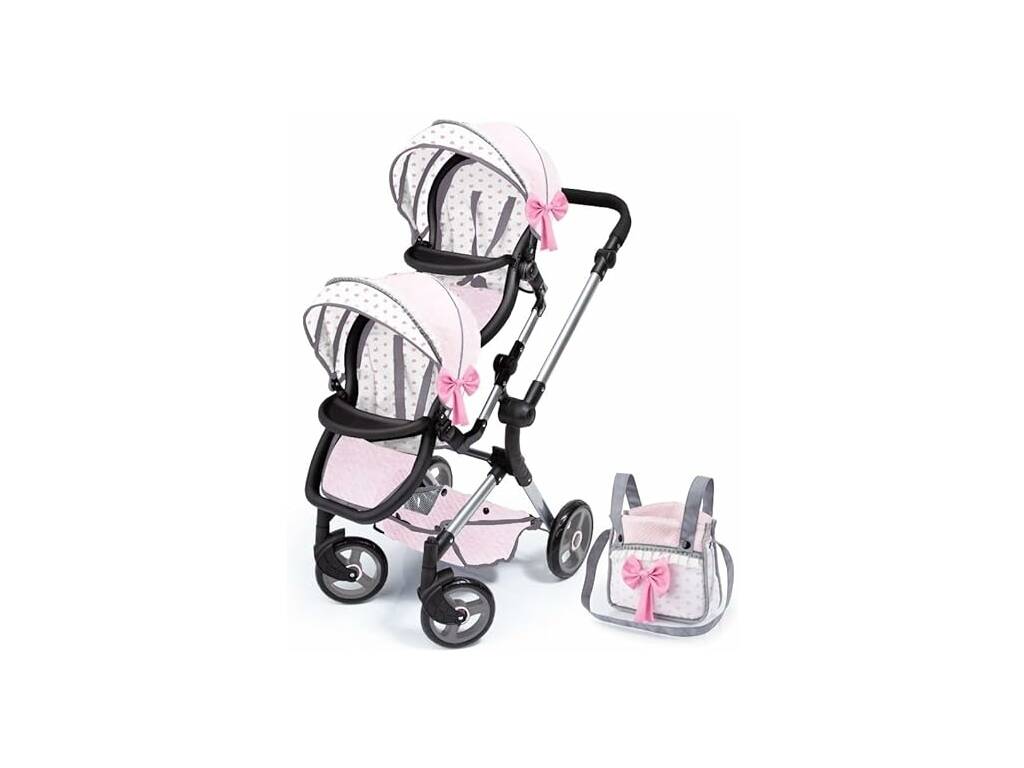 Carro de Muñecas Bebé Paseo Twin Neo Reig RER26221