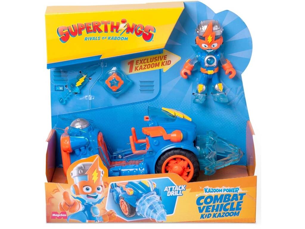 SuperThings Rivals Of Kaboom Kazoom Power Combat Vehicle Kid Kazoom Magic Box PSTSP116IN210