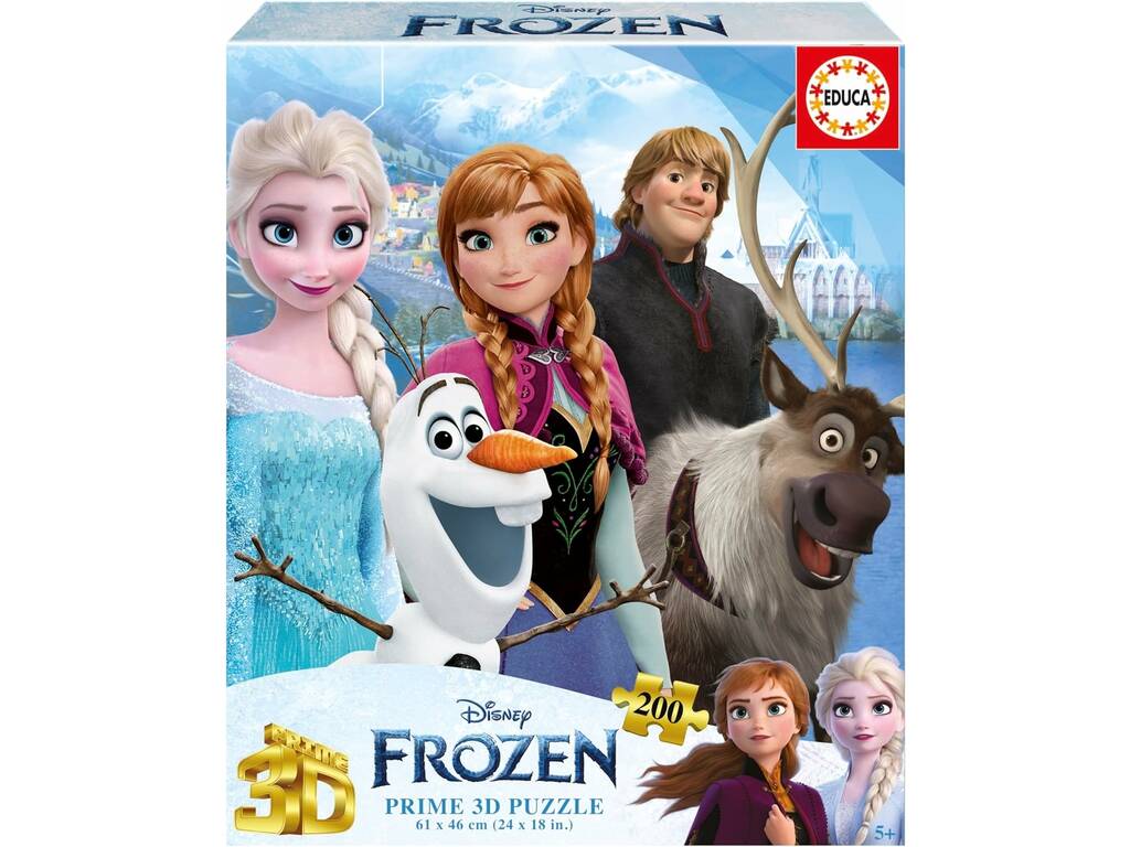 Puzzle Frozen 3D Lenticular mit 200 Teilen