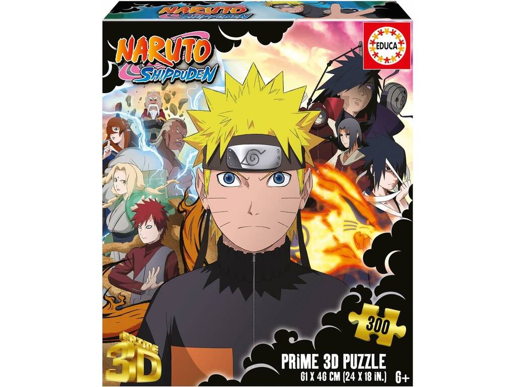 Puzzle 300 Prime 3D Lenticular Naruto Educa 20048