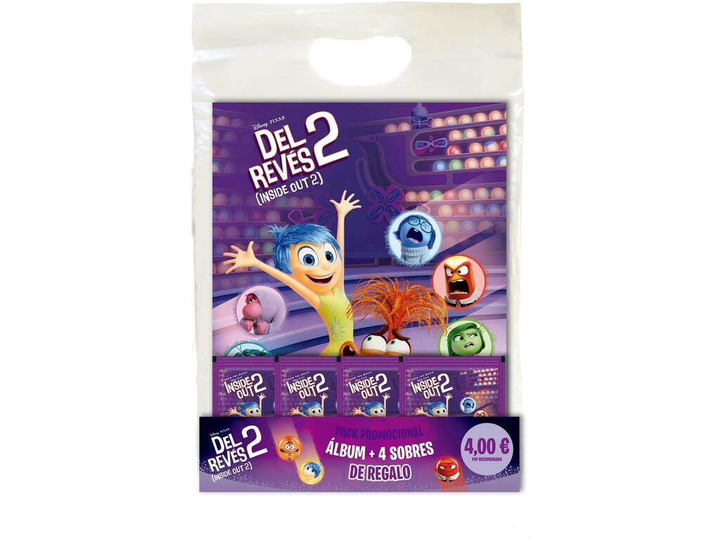 Inside Out 2 Pack promozionale con album e 4 bustine Panini