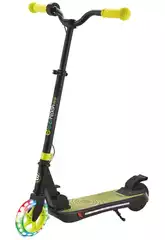 Trotinete Elétrica Infantil Dobrável LED-Rider Preta com Luzes LED