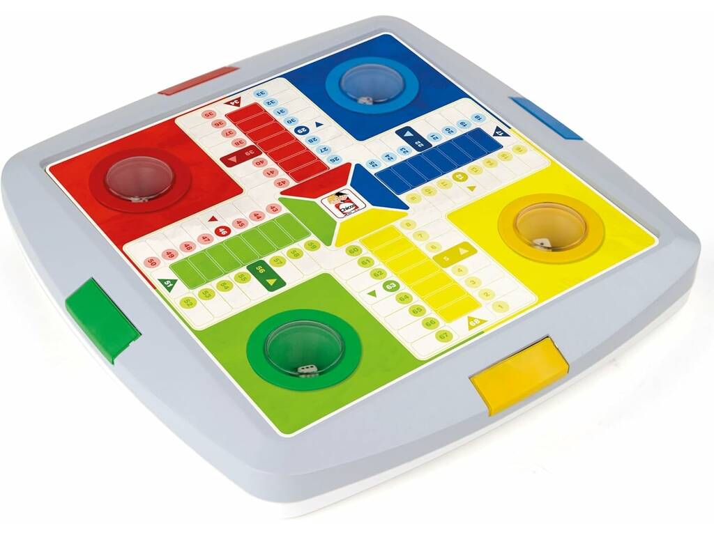 Parchís e Jogo da Oca Deluxe com Tabuleiro Automático Chicos 64104 