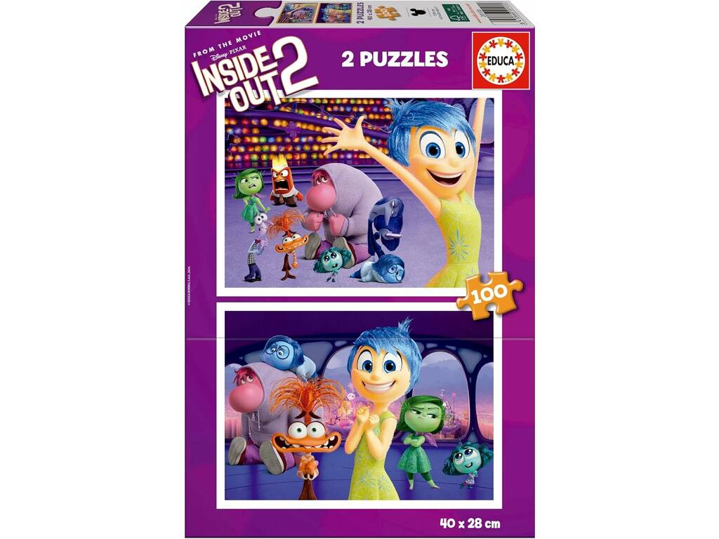 Puzzle 2x100 Inside Out 2 Educa 20100