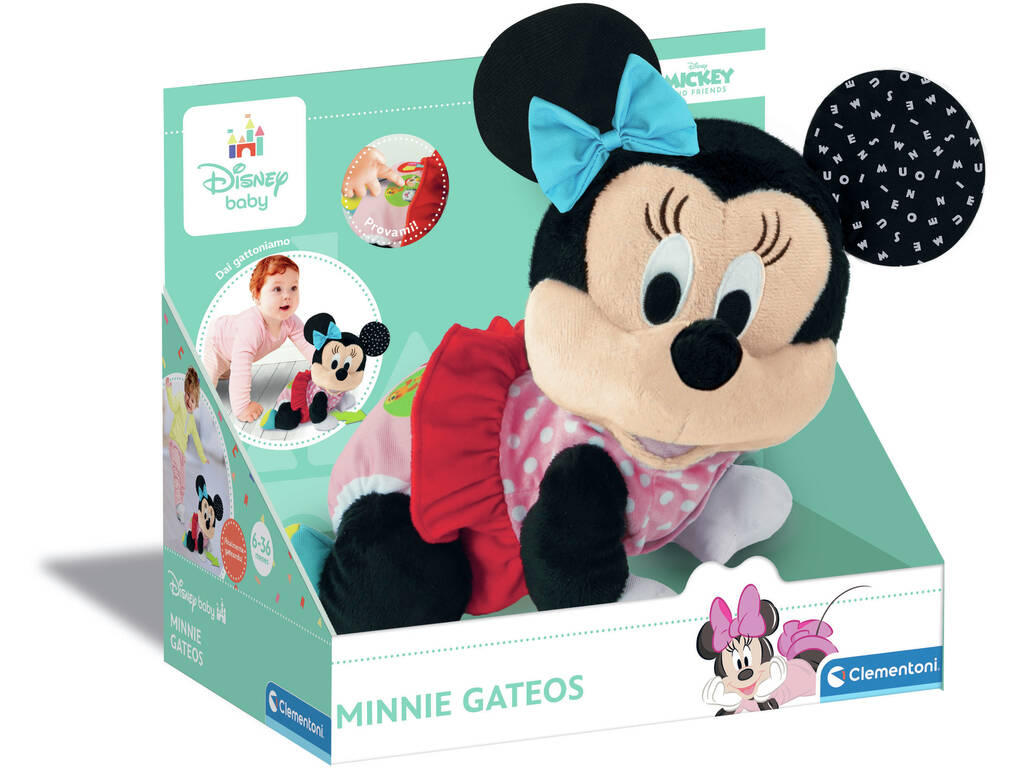 Peluche Disney Baby Minnie Gateos Clementoni 55574