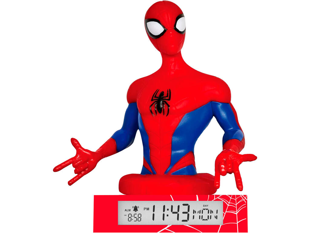 Spiderman Sveglia con luce notturna Kids SPD3621