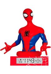 Spiderman Reloj Despertador con Luz Nocturna Kids SPD3621