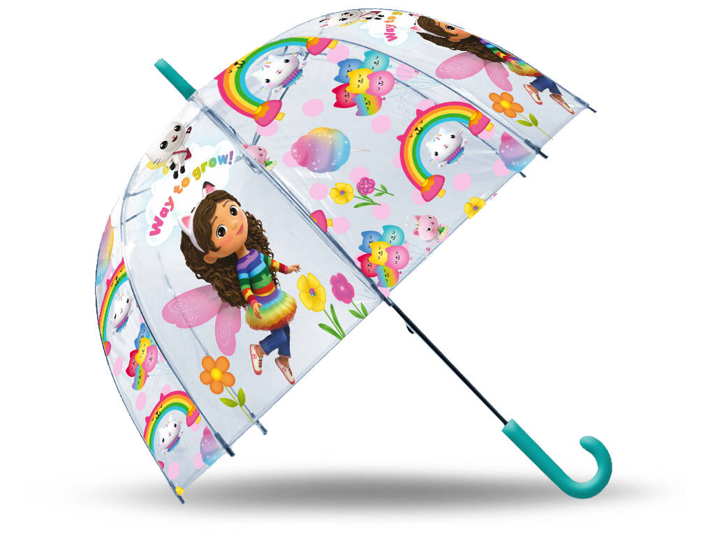 Guarda-chuva Transparente A Casa das Bonecas da Gabby 46 cm Kids GD00018