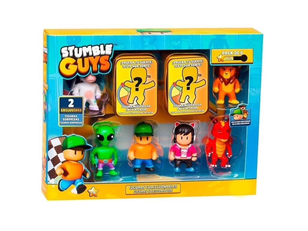 Stumble Guys Lot de 8 figurines