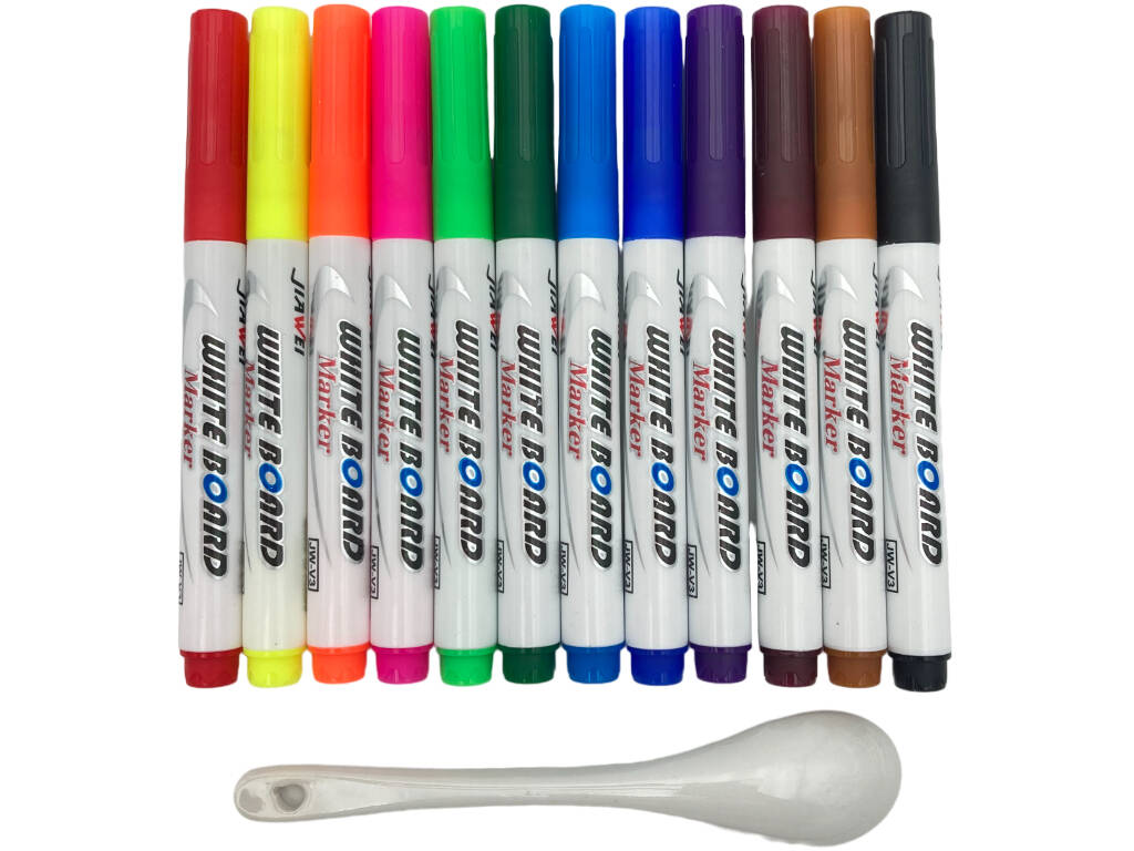 Set 12 Magische Marker mit Löffel