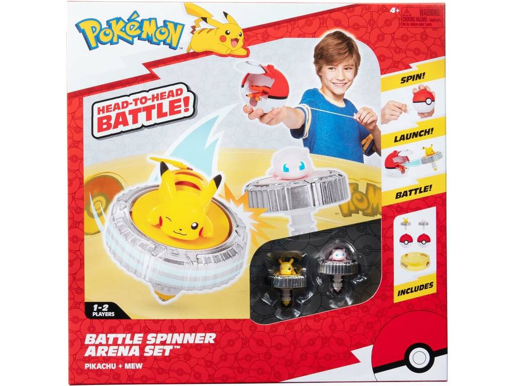 Pokémon Battle Spinner Arena Set avec Pikachu et Mew Bizak 63224403