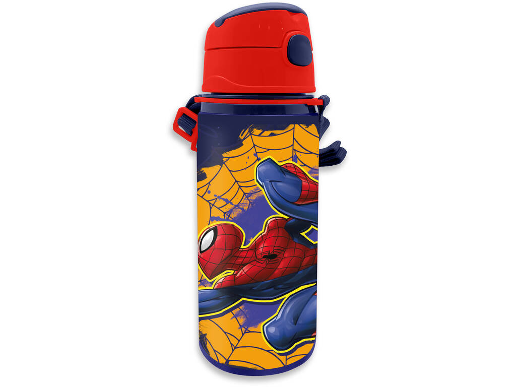 Gourde en aluminium Spiderman avec poignée 600 ml Kids SP50073