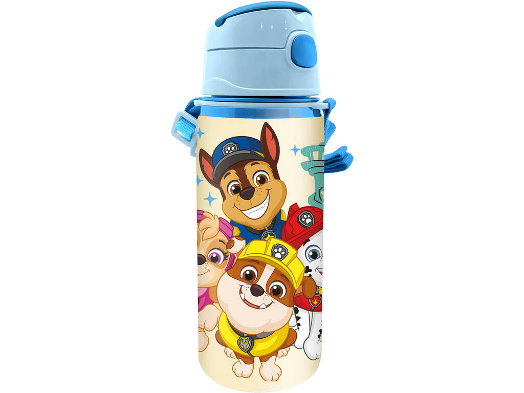 Bouteille d'eau en aluminium Paw Patrol avec poignée 600 ml. Enfants PW19965