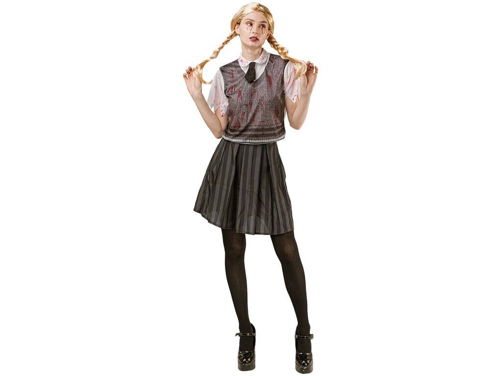 Costume d'étudiant zombie pour femme Taille S