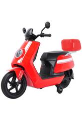 Moto a batteria Scooter 12V Rosso con Luce