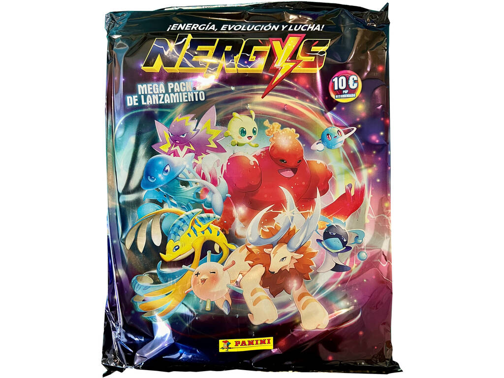 Nergys Mega Pack de Lanzamiento con Archivador, 4 Sobres, Megapóster, Checklist y Guía Panini