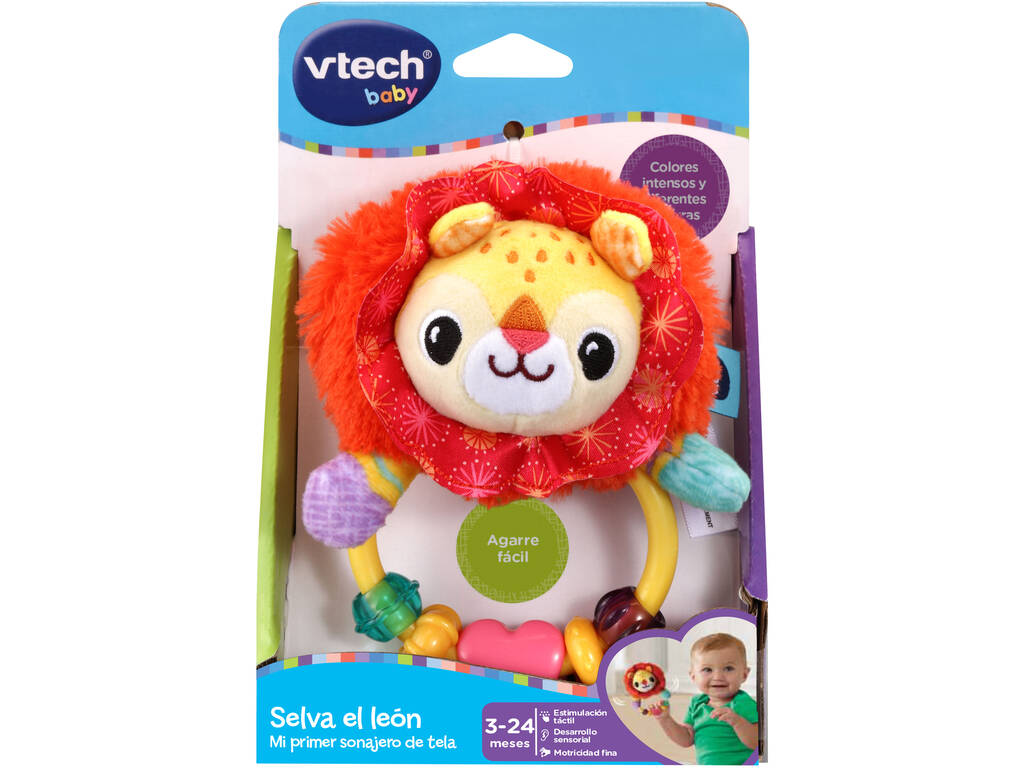 Mi Primer Sonajero de Tela Selva el León Vtech 80-536222