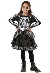 Costume da scheletro stregato Bambina taglia M