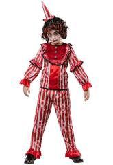 Costume da clown Incubo nel Circo bambino taglia S