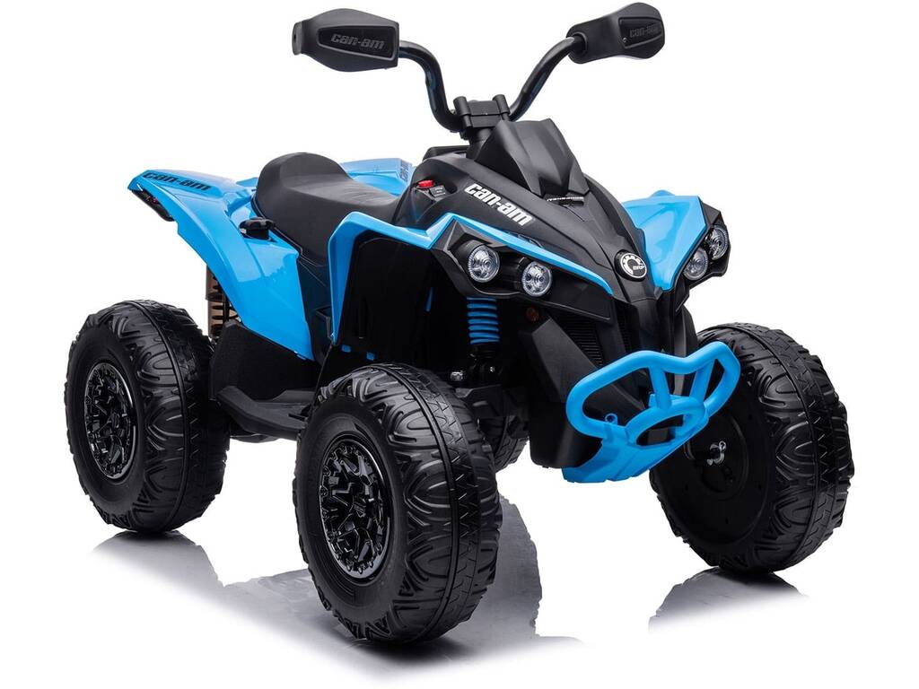 Quad a Batería Azul de 12V con Radio Control y Luces