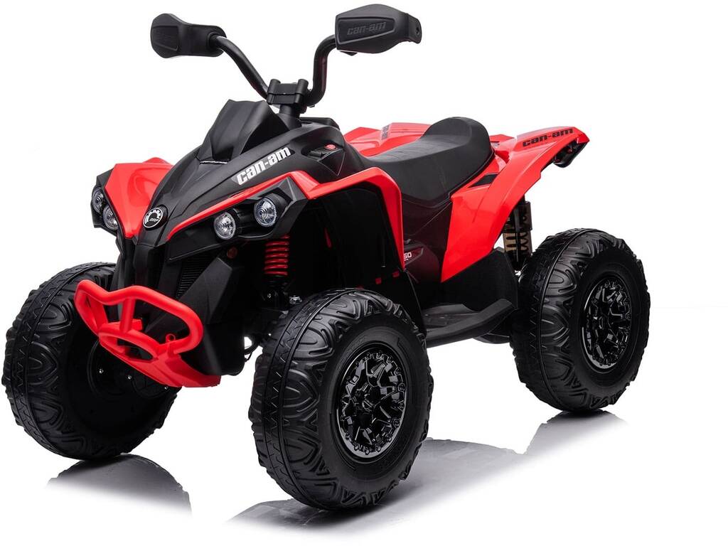 Quad a batteria rossa da 12V con Auto Radiocomandata e Luci