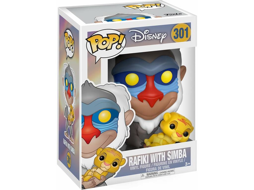 Funko Pop Disney O Rei Leão Figura Rafiki com Simba 20095