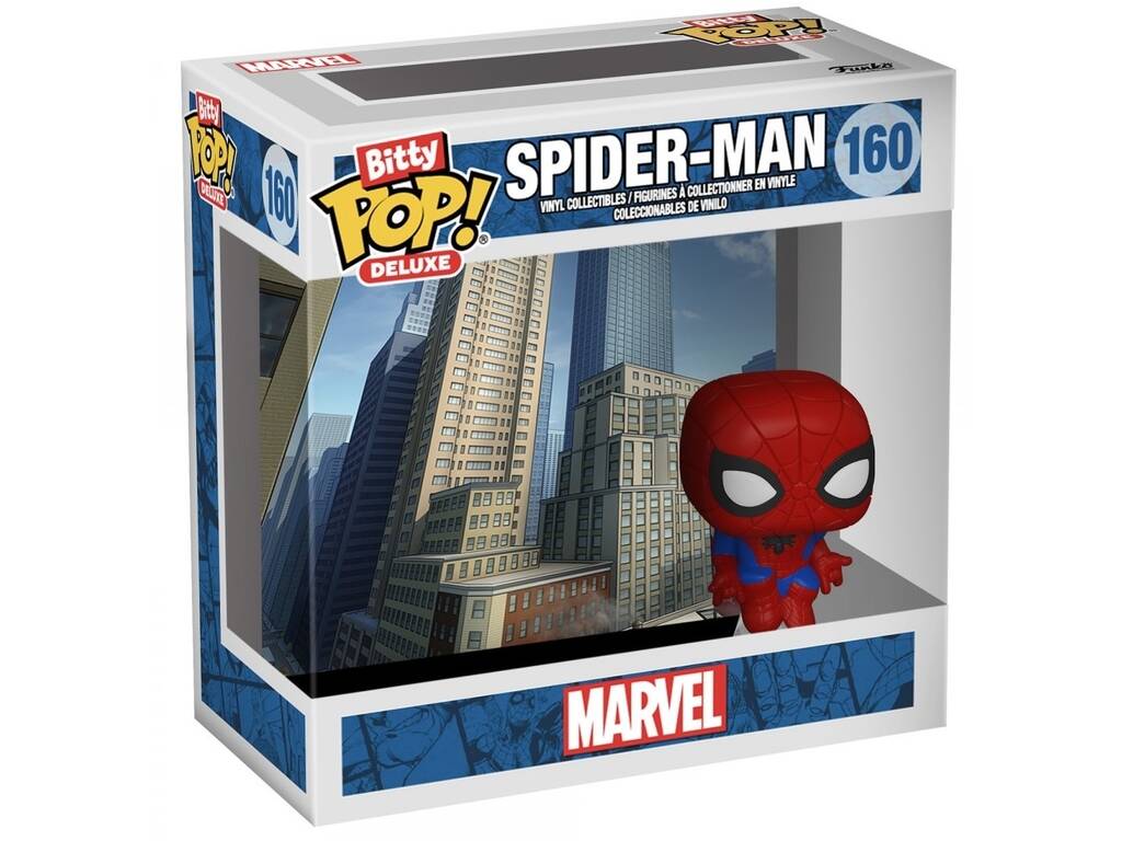 Funko Bitty Pop Deluxe Marvel Figure Spiderman CityScape 81302IE