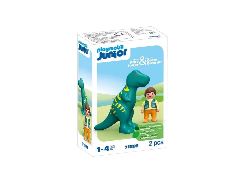 Playmobil Junior Figura Niño y Dinosaurio 71892