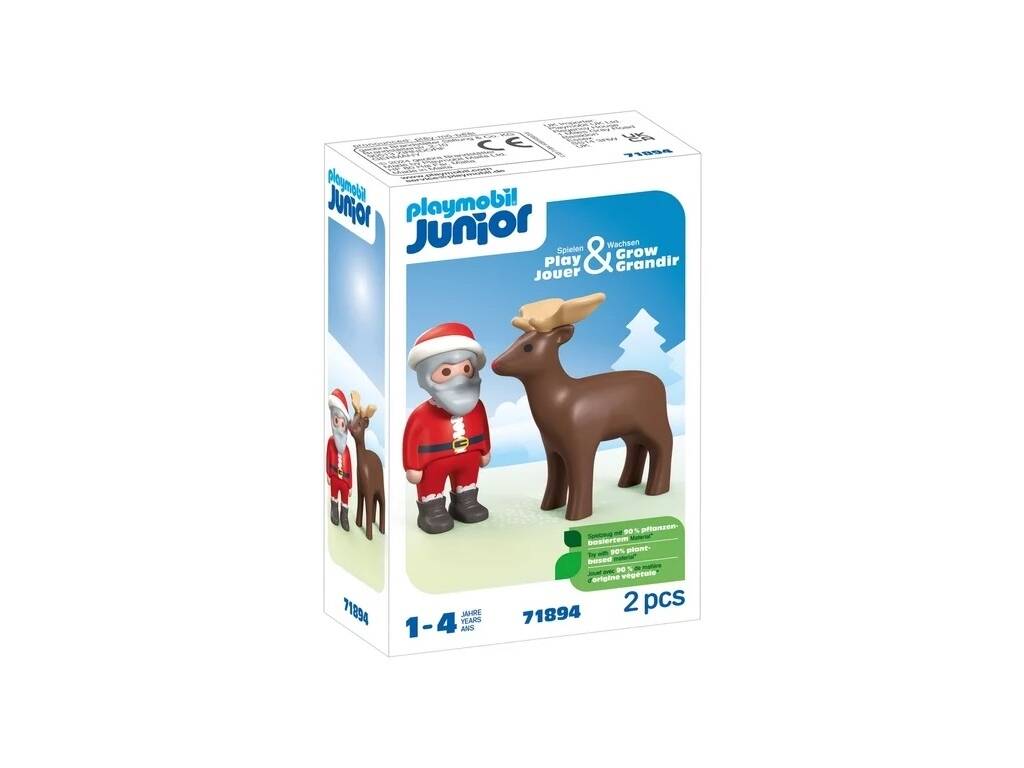 Playmobil Junior Figura Pai Natal e Rena 71894