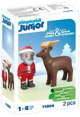 Playmobil Junior Père Noël et rennes 71894