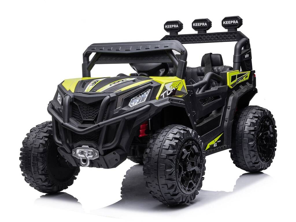 Coche Descapotable Buggy X-Treme Verde de 12V con Radio Control