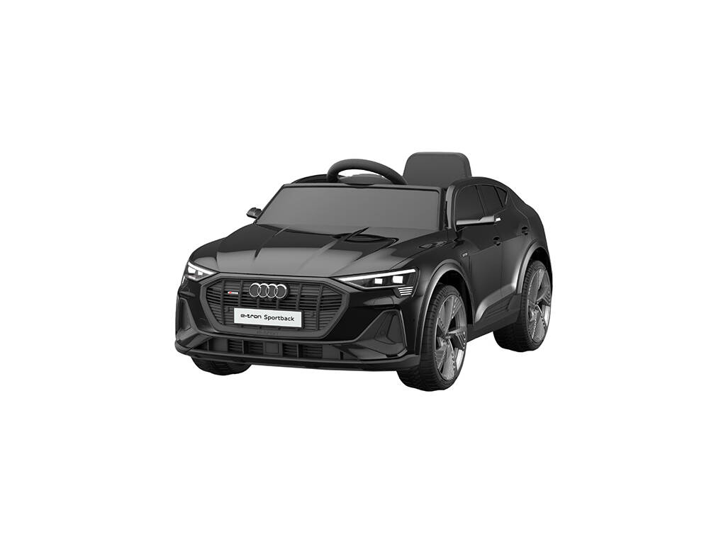 Coche Descapotable Audi E-Tron Sportback Negro de 12V con Radio Control