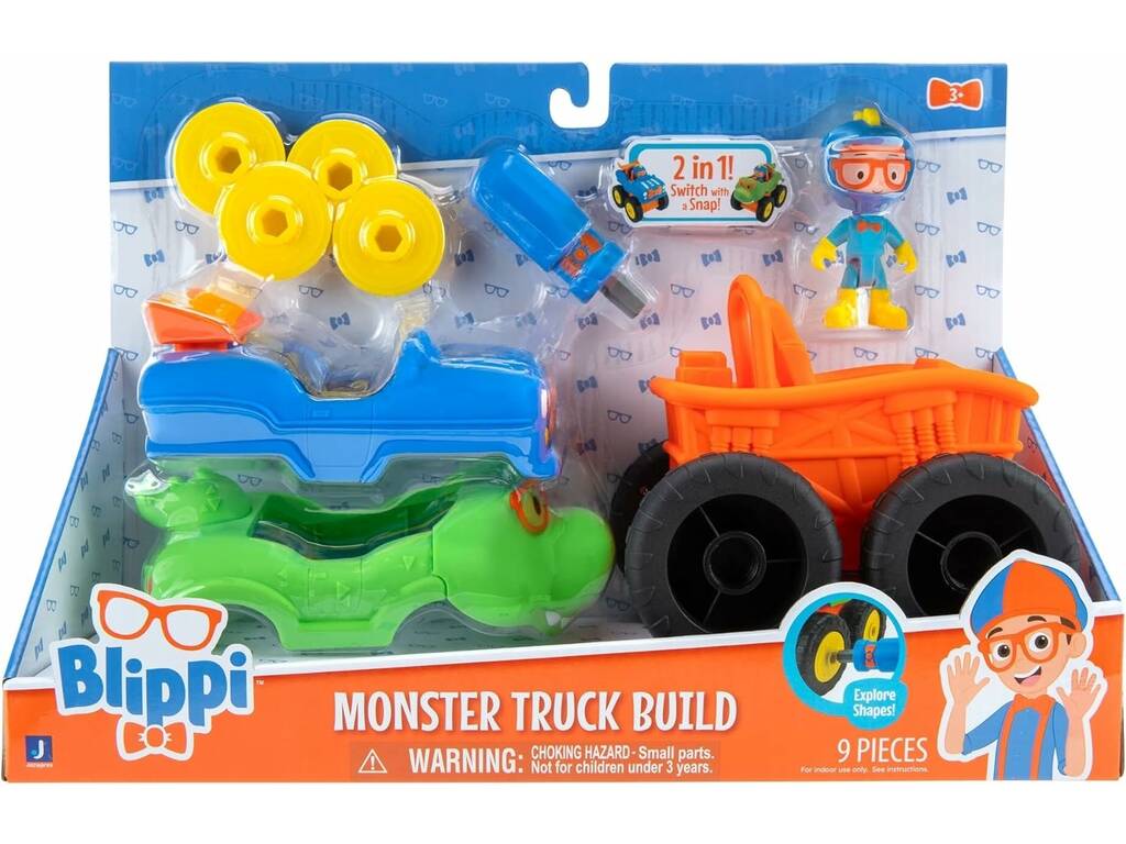 Blippi Monster Truck Construction Jazwares BLP0213