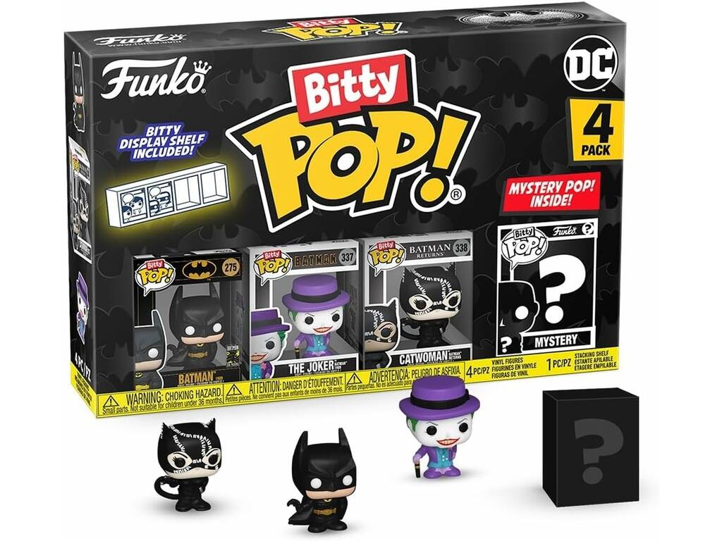 Funko Pop Bitty Batman 85th Pack 4 Mini Figuras 81127PDQ