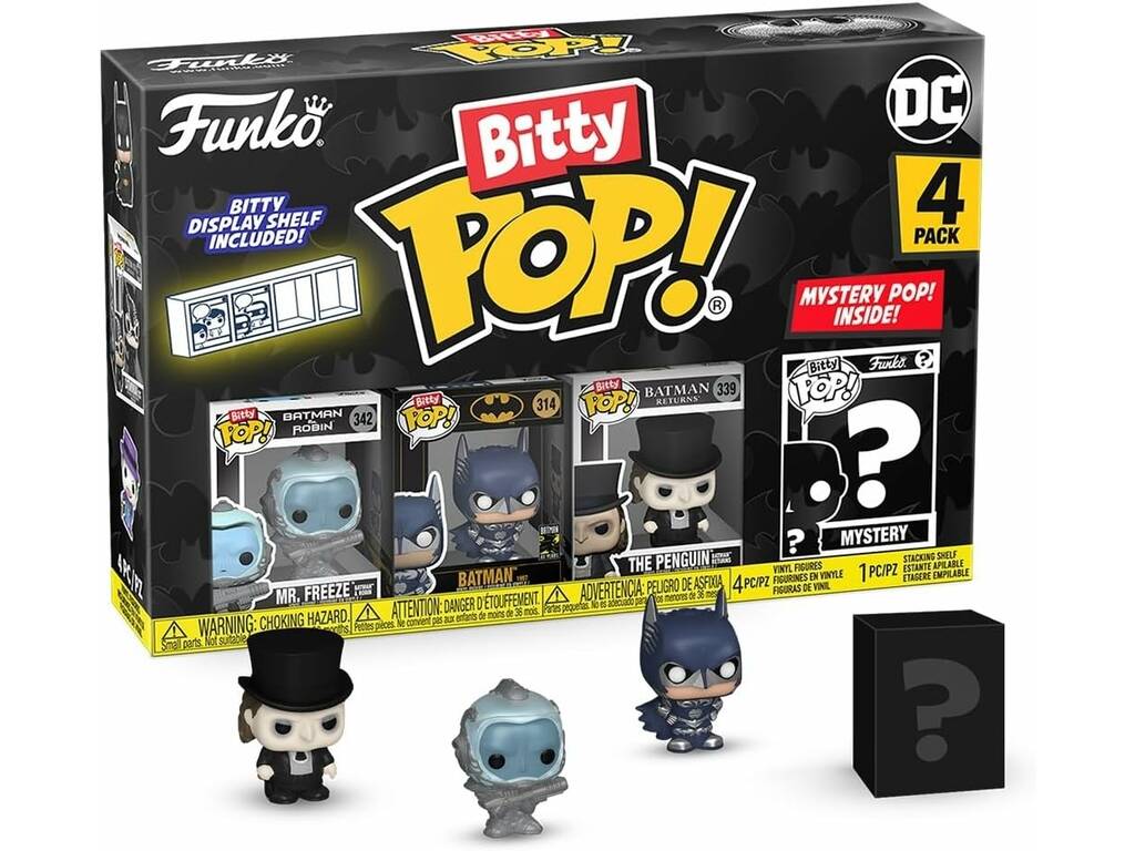 Funko Pop Bitty Batman 85th Pack 4 Mini Figuras 81129PDQ